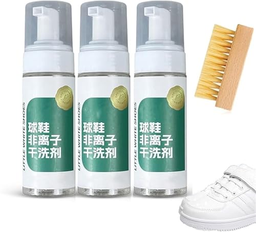 Qoobom Active Foam Ensemble de nettoyants pour chaussures de sport, mousse riche, nettoyage en profondeur, réduit la déformation et le vieillissement prématuré des chaussures, nettoyeur de chaussures
