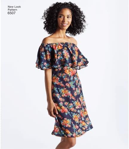 Simplicity New Look Pattern 6507 Womens Dresses and Top, Paper, White, 22 x 15 x 1 cm