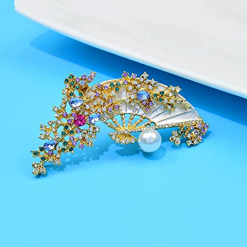 Broches en éventail en strass pour illuminer un pull terne ou sublimer une robe - 3
