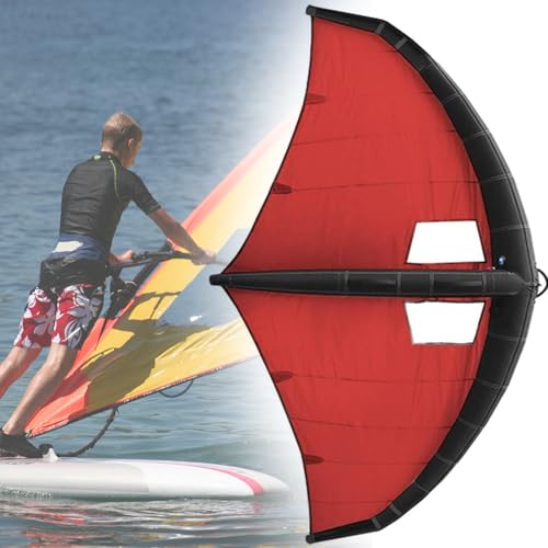 Tabla de surf inflable, Windsurf, Cometas inflables, Wing Surf, Vela portátil para tabla de surf, Cometa de mano con alas de foil, para Wind Wing Foil, surf, snow ski surf y juegos acuáticos,5㎡