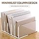 Briefablage Acryl Organizer, Schreibtisch Briefhalter 5 Fächer Transparent Briefständer Ablagefächer für Brief Bücher Dokumentenhalter Organizer Aufbewahrung