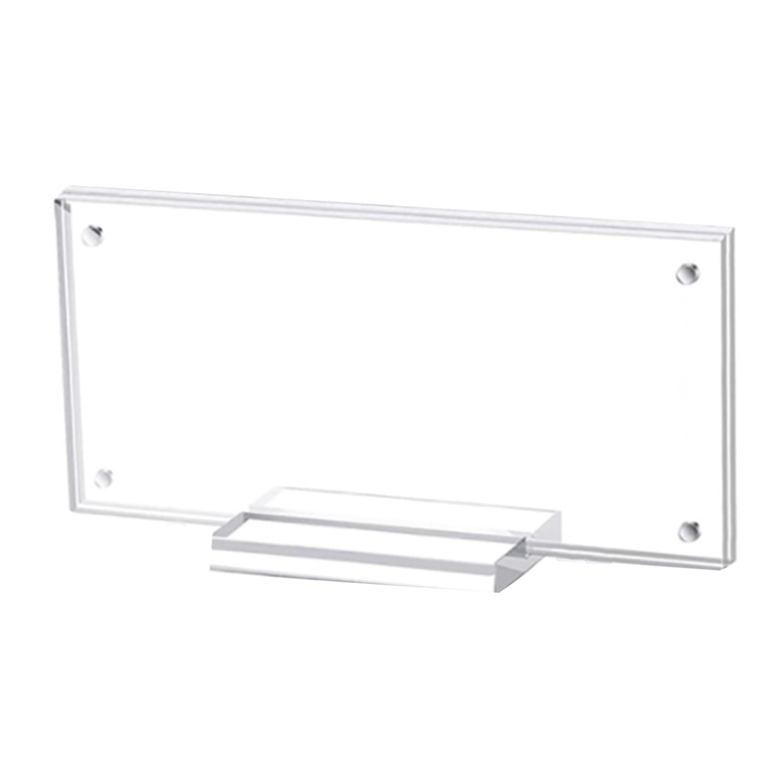 Maxtonser Acrylics Currency Display Holder Bill Holder Clear Acrylic Paper Money Display Case Currency Ticket Protector 7.28x3.5''