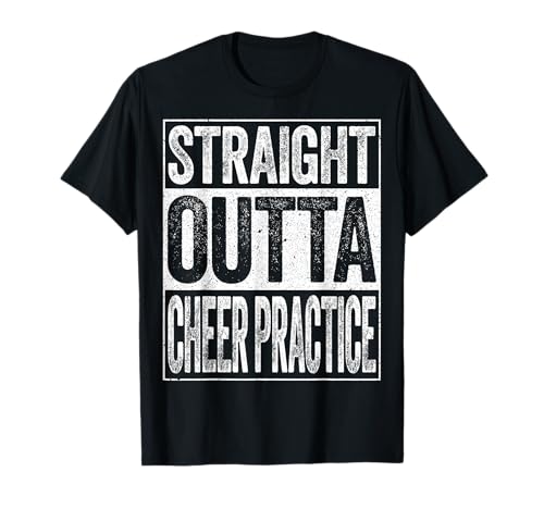 Camiseta de práctica Straight Outta Cheer para porristas Camiseta