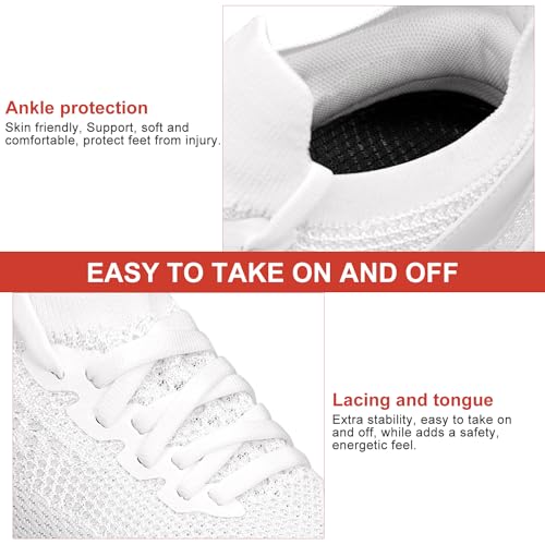 Image of Abboos Women's Walking Shoes - Lightweight Breathable Tennis Sneakers for All-Day Standing & Gym Workouts, Non-Slip Athletic Shoes for Travel and Jogging