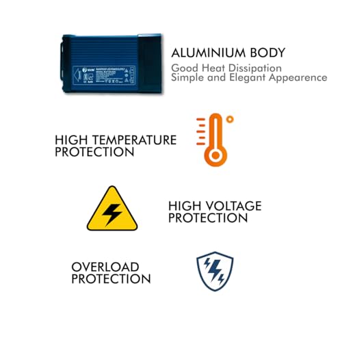 Image of 7SEVEN SMPS 12v 5a Power Supply 60w Weather Proof Rainproof Suitable for LeD Signage, Strip Light, Decorate Lite, Surveillance CCTV Camera & Industrial Automation Machine and Much More