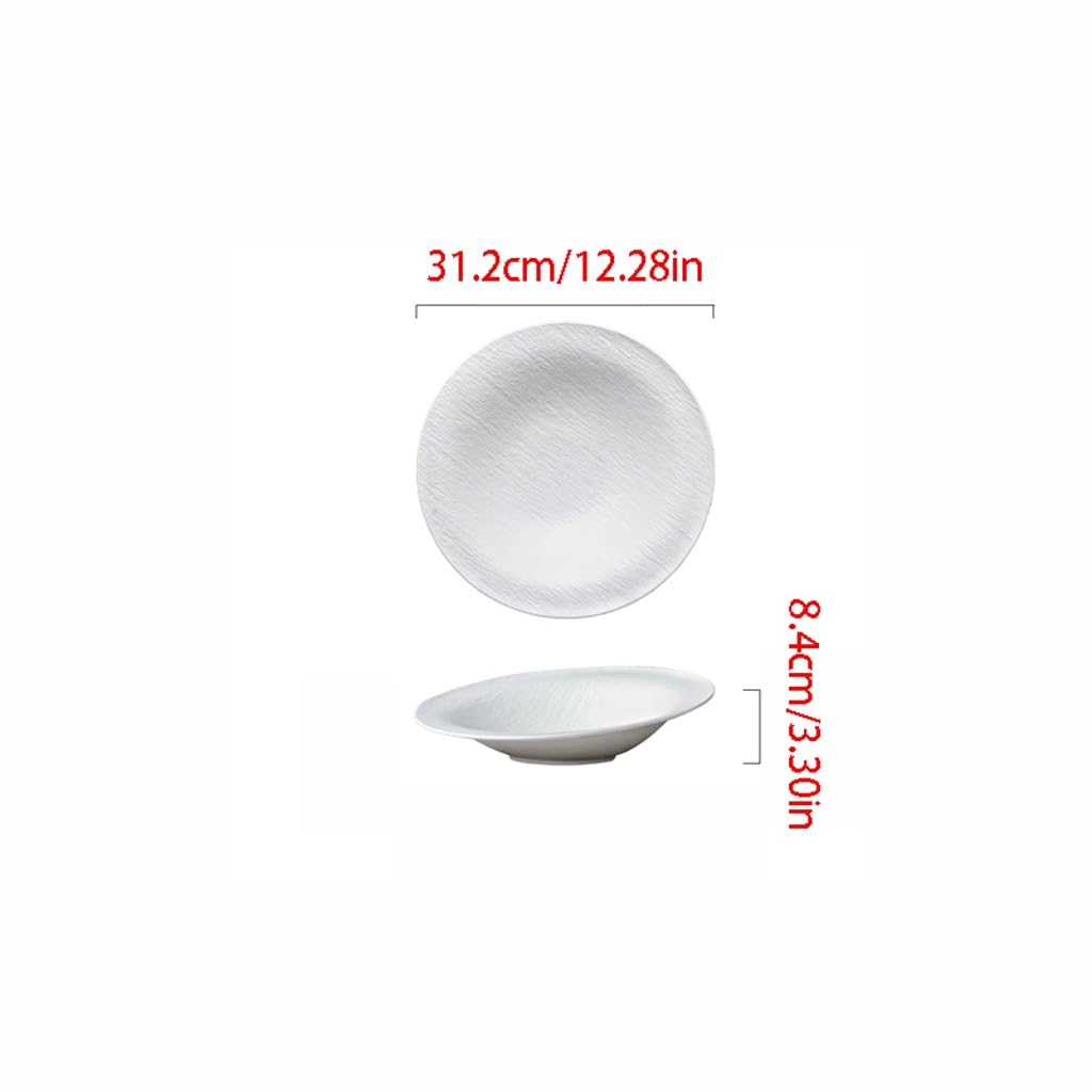 Miski do sałatek Nieregularne miski ceramiczne i talerze, duże miski do sałatek, duże miski i naczynia do makaronu miska (1)