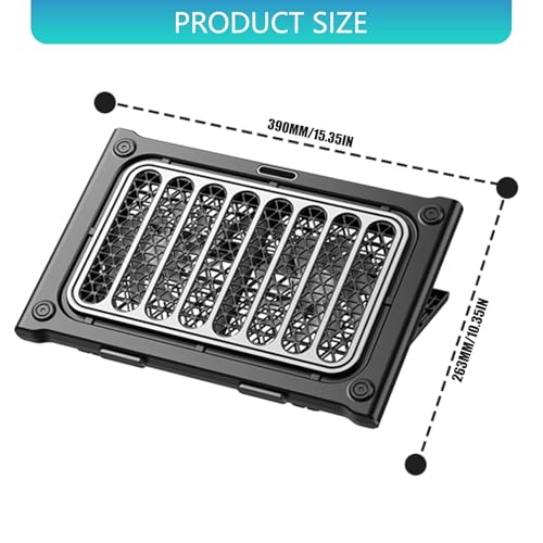 Base ajustable para laptop con enfriador plegable miniatura 6