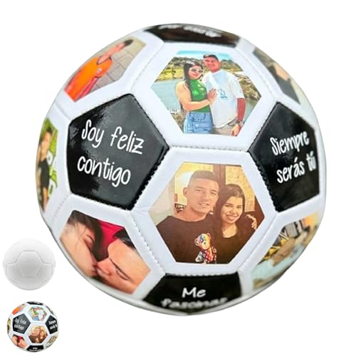 Generisch Personalisierter Fußball mit Foto/Namen, Personalisiertes Fußball-Geschenk für Papa,...