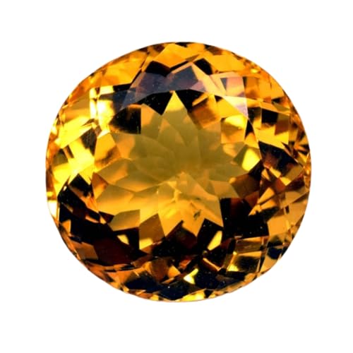 Citrine naturelle pierre précieuse ronde facettée en vrac bague pendentif collier DIY