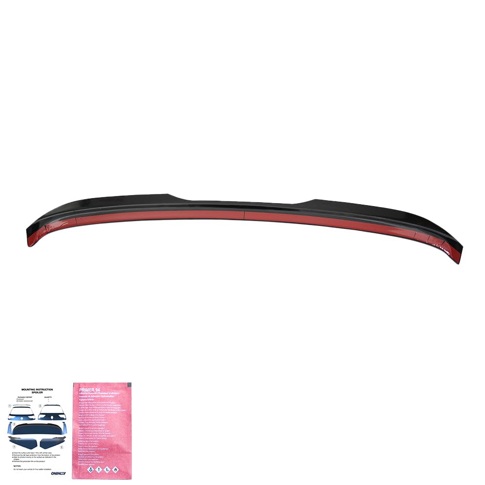 Oneway Spoiler da tetto (tappo) compatibile con Volkswagen Golf VII (7 e 7.5) HB GTi/GTD/R/R Line 2013-2020 - Versione 2 - Nero lucido