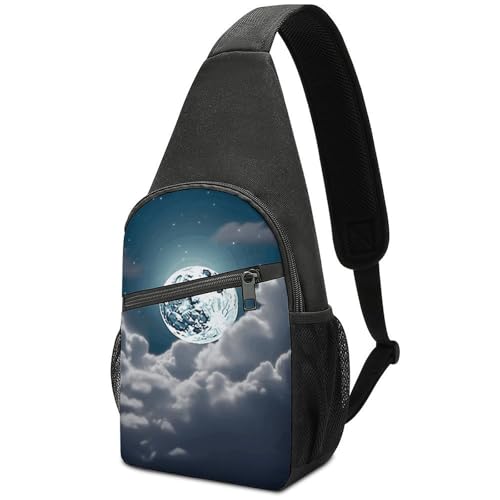 Mochila cruzada tipo sling para viaje y senderismo miniatura 1