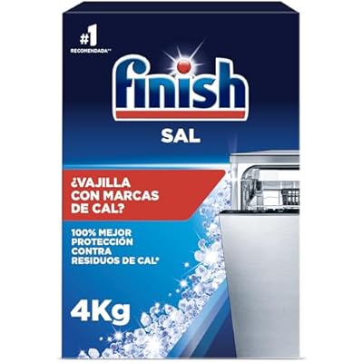 Finish Sal para Lavavajillas  Función Antical  Mayor Rendimiento del Lavaplatos  4 kg
