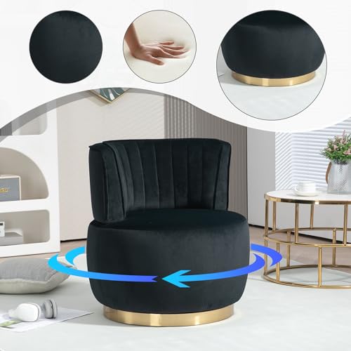 Sillón Plegable Terciopelo Negro miniatura 5
