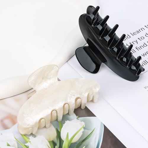 ACO-UINT Large Claw Clips, 2-Pack (Black & White) — view 7
