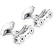 HONEY BEAR Herren Manschettenknöpfe Cufflinks Edelstahl Kette - Fahrradkette 1 Paar, MEHRWEG