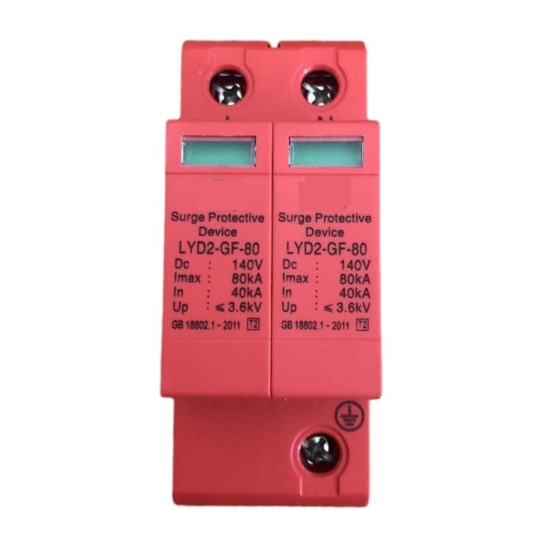SPD DC 140V 2P 80kA House Surge Protector Protective Low-Voltage Arrester Device