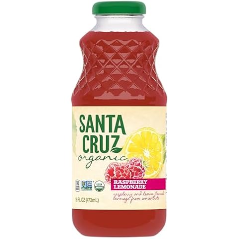 SANTA CRUZ ORGANIC Organic Raspberry Lemonade, 16 FZ Cover