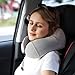 Travel Pillow, Memory Foam Neck Pillow with 360-Degree Head Support Comfortable Airplane Pillow with Storage Bag Lightweight Traveling Pillow for Sleeping, Car, Train, Bus and Home Use(Gray)