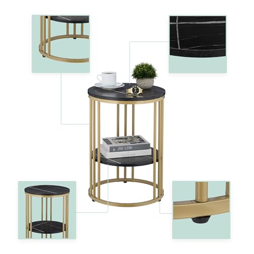 Table d'appoint de 56 cm pour optimiser l'espace et ranger vos objets près du canapé