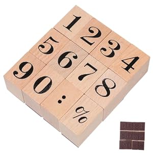 Nuobesty O13E2032TR808US88B Zestaw Drewnianych Stempli