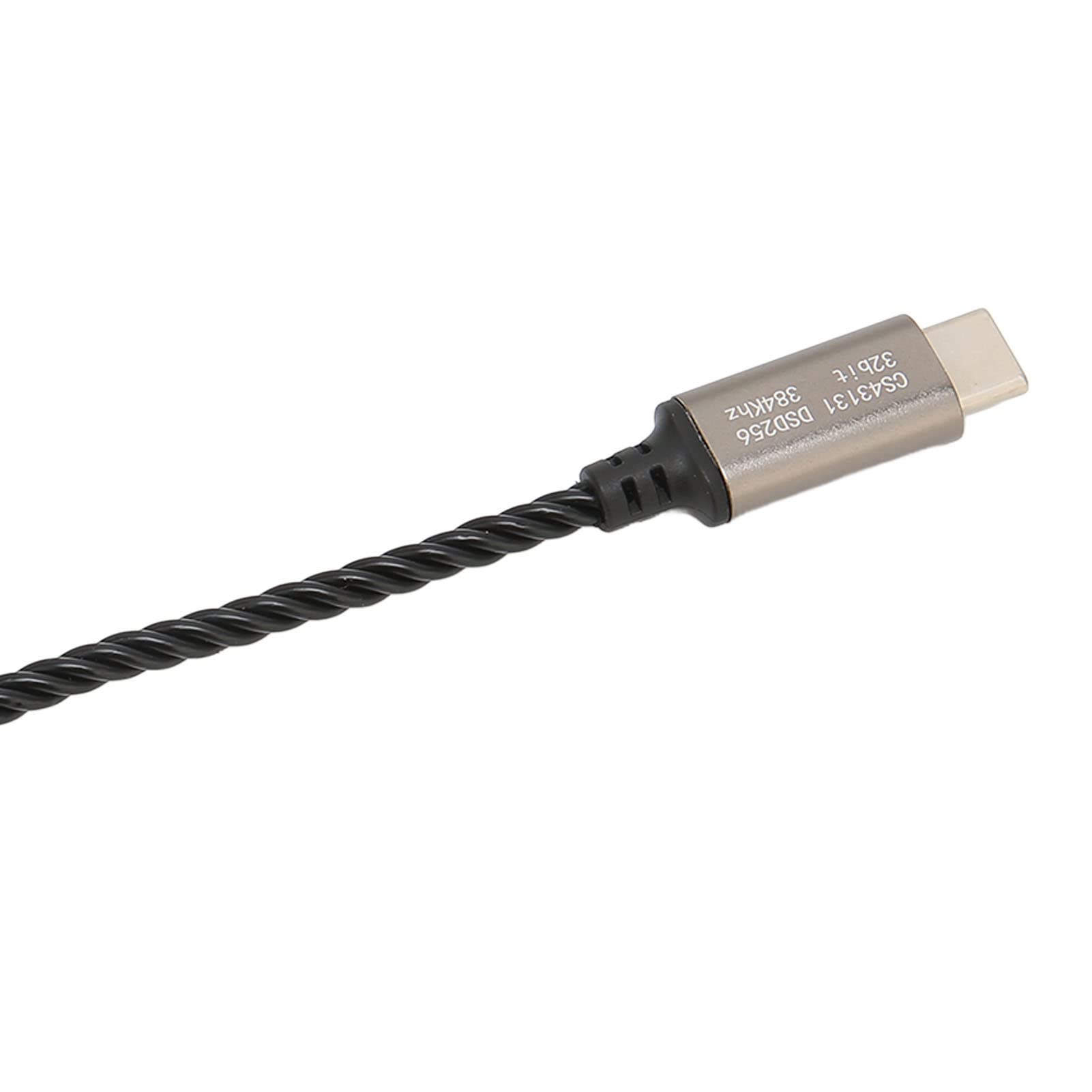 CS43131 Adattatore Amplificatore per Cuffie Chip da Tipo C a 3,5 Mm, velocità di Decodifica 32 Bit/384 KHz, per Appassionati di Musica (BLACK)