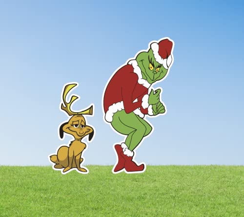 Funny Stealing Christmas Lights Decor Yard Sign (Right Facing 3ft...