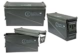 Couleur Lot de 4 US munitions Caisse Olive x de large long neuwertig muni Boîte métal Box