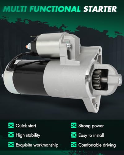 Image of SCITOO Starter Motor fit for Mazda 929 1990-1991 V6 3.0L 2954cc 180cid Base 1.7kW Rating,for Mazda 929 1990-1991 V6 3.0L 2954cc 180cid S 1.7kW Rating Replacement Starter 17133