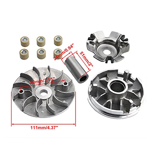 Goofit Complete Front Variator Roller Assy For Gy6 4 Stroke 125Cc 150Cc 152Qmi 157Qmj Engine Chinese Scooter Moped Atv Kart #TOP1