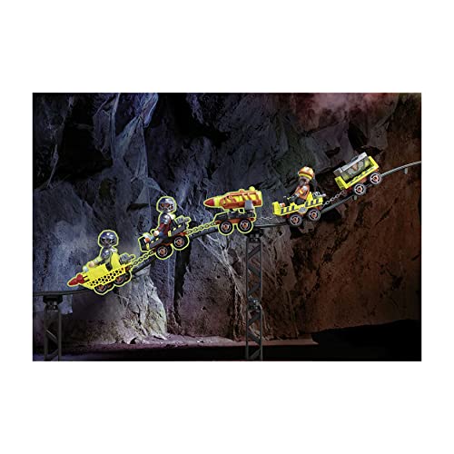 PLAYMOBIL Dino Rise 70925 Dino Mine, Minenbahn mit Fahrzeugen und Fallen, Spielzeug für Kinder ab 5 Jahren – Bild 6