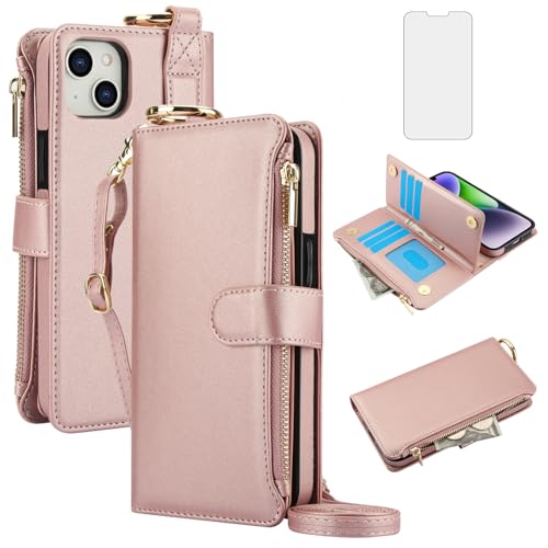 Protégez votre iPhone 14 Plus des rayures grâce à cet étui portefeuille zippé complet