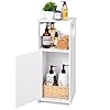 Bathroom Storage CabinetFloor CabinetBathroom Cabinet WhiteFreestanding Side Cabinet with Open Shelves and Storage Shelf with DoorsMultipurpose Home Cabinet for Living RoomDining RoomKitchen