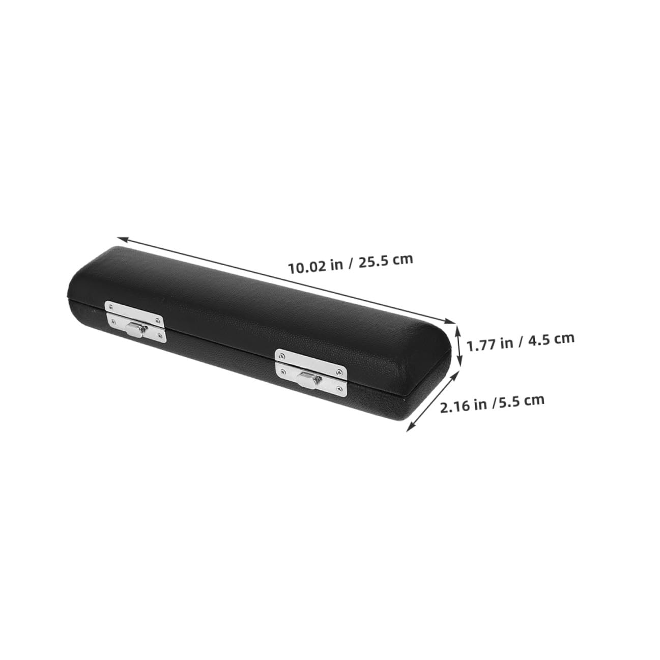 PRETYZOOM Étui Rigide pour Piccolo 16 Trous en Polyuréthane Noir avec Doublure Douce – Boîte de Rangement et Transport pour Flûte à Bec – Lot de 2 – Protection les Chocs Usage