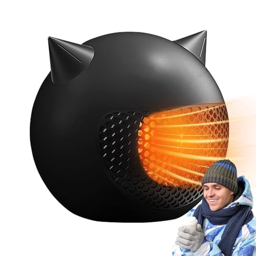 Ventilador de calefacción de cerámica, calefacción de habitación segura - Calefacción eléctrica de oficina para el hogar | Radiadores eléctricos portátiles, pequeño radiador eléctrico lindo de