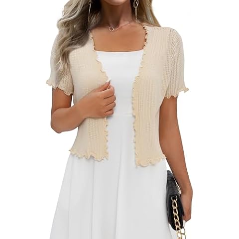 REDHOTYPE Women's Summer Cropped Cardigan Cover