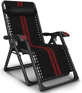 Zero Gravity Chair Reclining Chair Foldable Lounge Chair Chaise Longue Transat Folding Sun Lounger, Recliner Relax Chair Comfortable Chair Bed for Garden Lounge Camp Beac