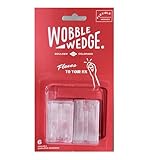 Wobble Wedges Flexible Plastic Shims Multi-Purpose Leveling Shims for Furniture, Tables, Appliances, Toilets Made in USA Wedges for Uneven Surfaces, Adjustable Stabilizers (Clear, 6-Pack)