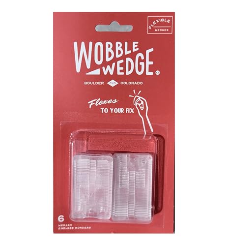 Wobble Wedges Flexible Plastic Shims Multi-Purpose Leveling Shims for Furniture,