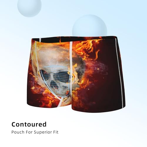 Boys' Cotton Boxer Brief Soft Underwear-Satanic Skull4
