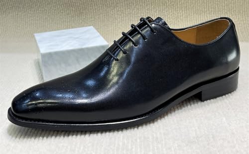 Santimon Men’s Oxfords Formal Dress Shoes - Leather Lace Up Business Shoes with Classic Cap Toe for Wedding Office Work2