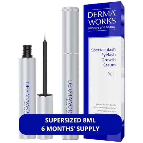 SPECTACULASH XL Serum Pestañas Crecimiento - Crece Pestañas Más Largas, Fuertes y Densas - Lash Serum Fórmula Avanzada y Poderosa con Péptidos - Estimula el Crecimiento Fuerte y Natural - DERMAWORKS