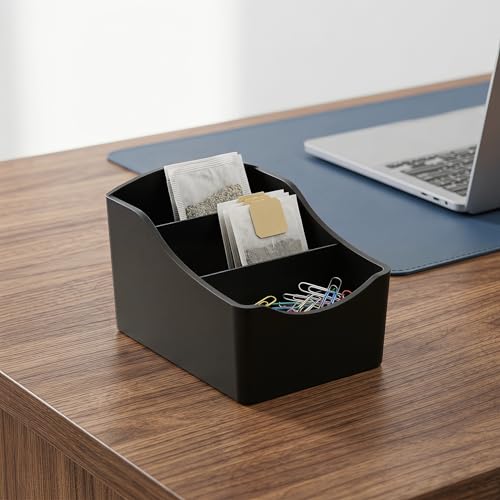 Black Sugar Packet Holder for Coffee Bar Drink Packet Organizer Tea Box - image 3
