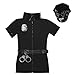 Acecharming Halloween Costumes Police Women Outfit Sexy Cop Dress Police Role Play Cosplay Uniform Officer Costume Fancy Dress for Women