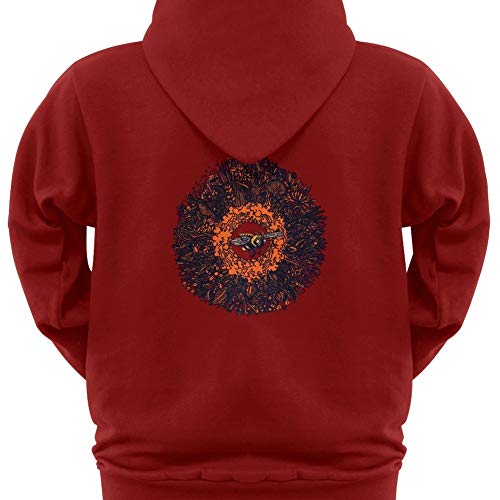 Old Glory Phish - Mens Bomb Hoodie Small Dark Red2