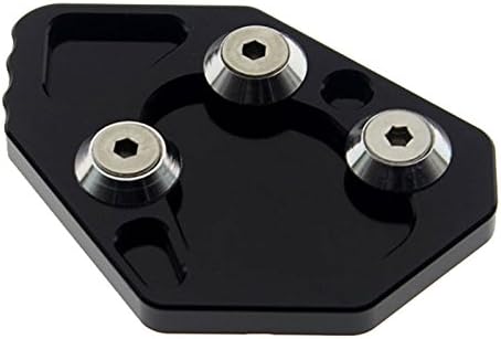 FXCNC Racing Aluminum Motorcycle Side Stand Plate Kickstand Extension Pad Compatible with B.M.W K1200S 2004-2008, K1200R 2005-2008, K1300S K1300R 2009-2014