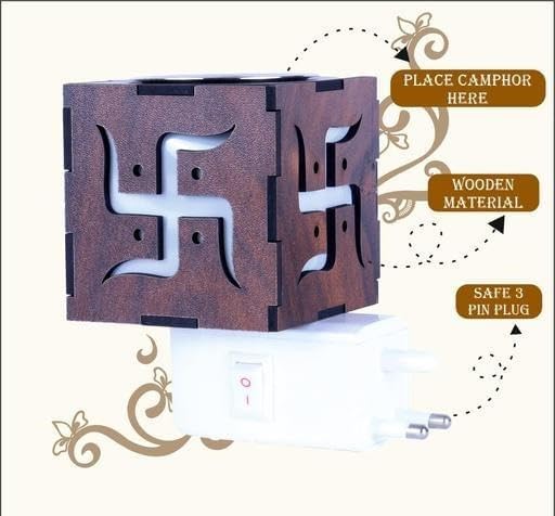 TRIXY Electric Incence Burner, Aroma Kapoor Dani, Electric Kapur Burner, Electric Dhoop Dani for Home,Office 3
