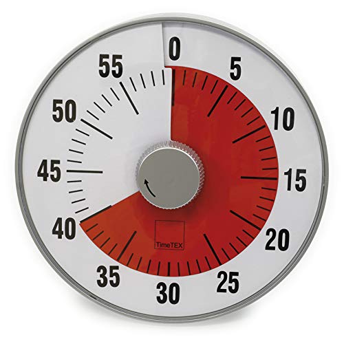 TimeTEX 61920 Montre à quartz magnétique avec disque rouge Rouge Diamètre 19 cm Cover