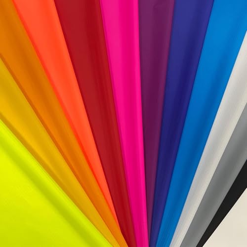 9KM DWLIFE 40D Nylon Ripstop Fabric, 60x39 in, 12-color set