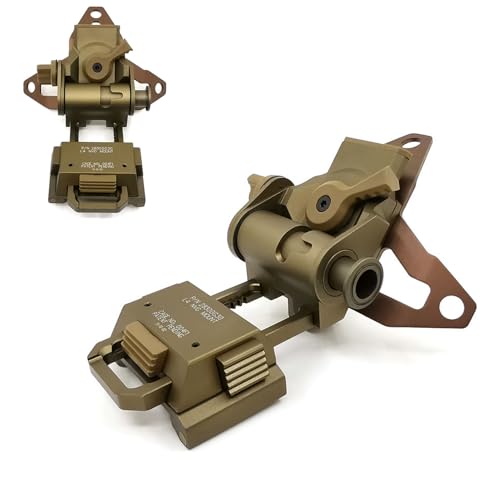 PVS15 PVS18 GPNVG18 Night Vision Goggles Mount?Adjustable Tactical Helmet Mount?for L4G30 NVG Metal Helmet Mount?CNC Aluminum (DE)