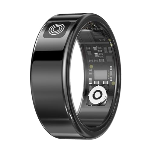 RS08 Smart Ring 5 ATM Impermeabile Sport Anello di salute Modalità multi-sport Fitness Tracker Compatibile con 5.1 Monitoraggio del sonno dellossigeno nel sangue per uomini bluetooth